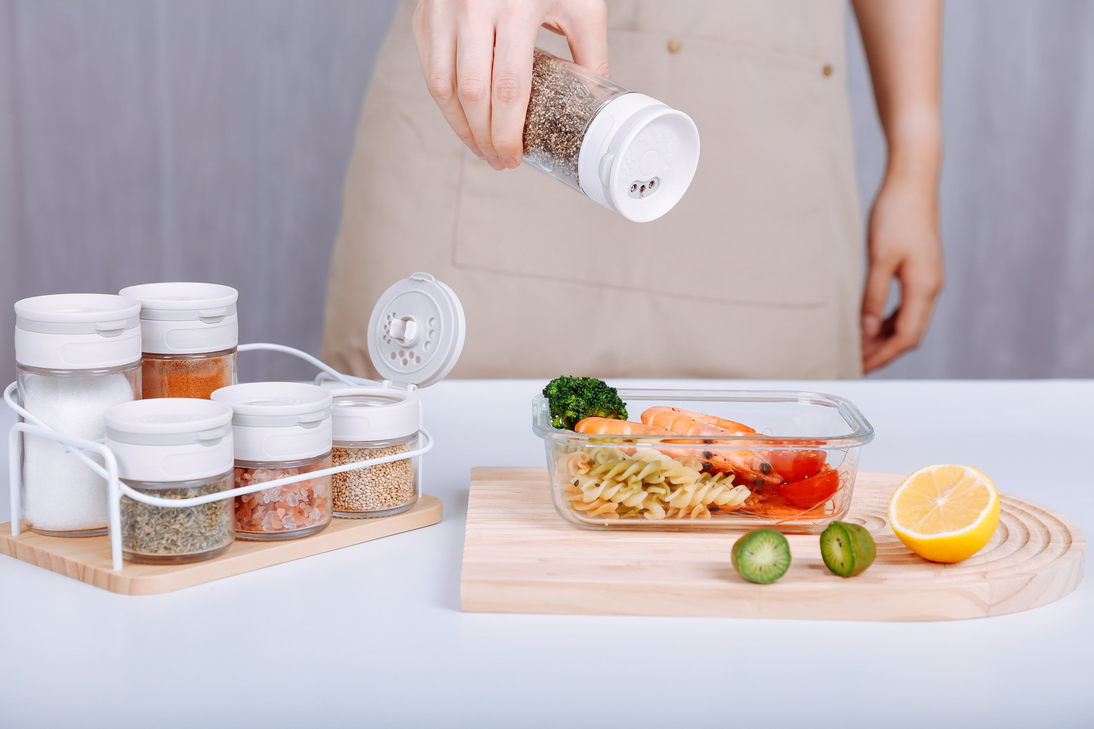 Airtight Heatable Glass Food Storage Container with Silicone Lid – 1040ml